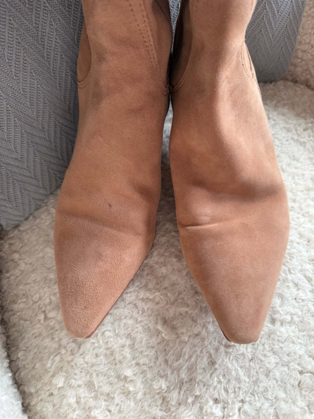 Naturalizer Deesha Suede Knee-high Boots in Tan - Picture 9 of 16